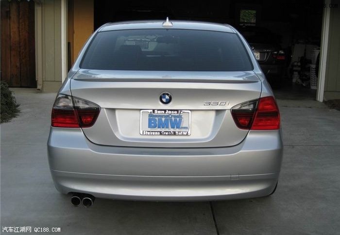 改装升级银色bmw e90 330i sport