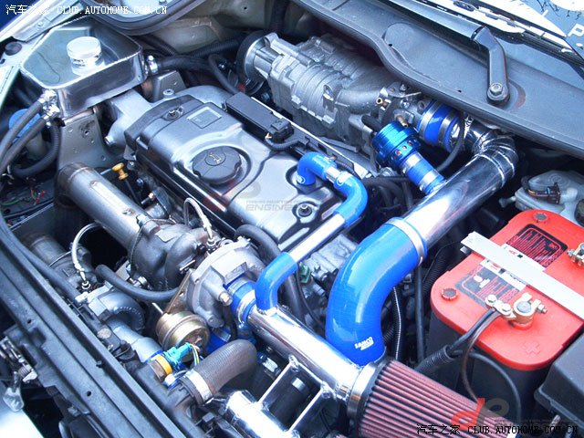 当标致206 1.4l 8v加上双涡轮增压.