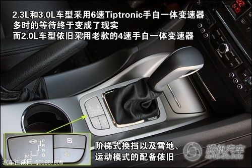 0l车型提供tiptronic 4速手自一体变速器和五档手动变速器;2.3l和3.