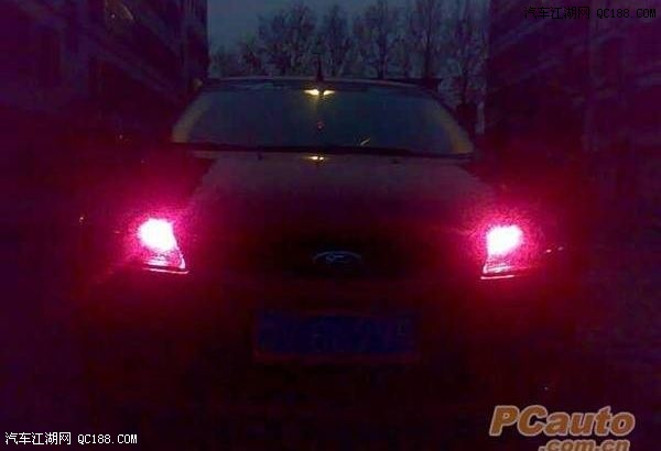 07款福克斯安装雾灯镀铬亮圈+示宽灯记