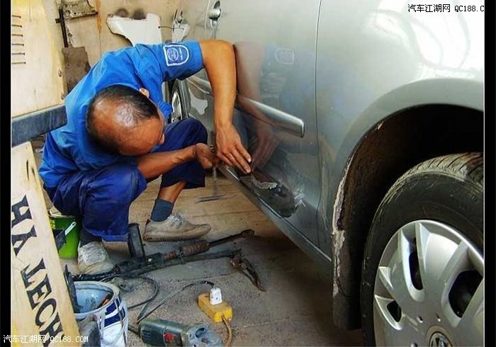 寻觅无损修补 POLO车门钣金补漆全解析