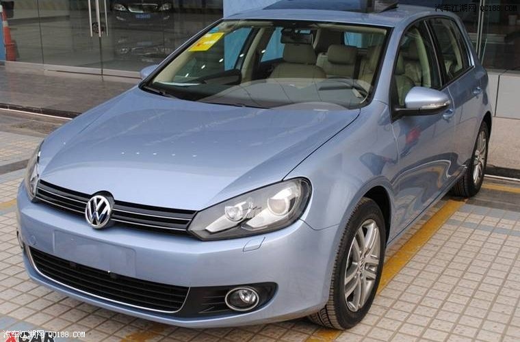 4 dsg豪华蓝外浅色内饰高尔夫6提车!