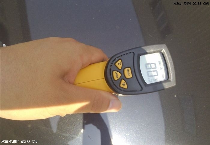 【图】一天之中最热的时候,逸动车表面温度实