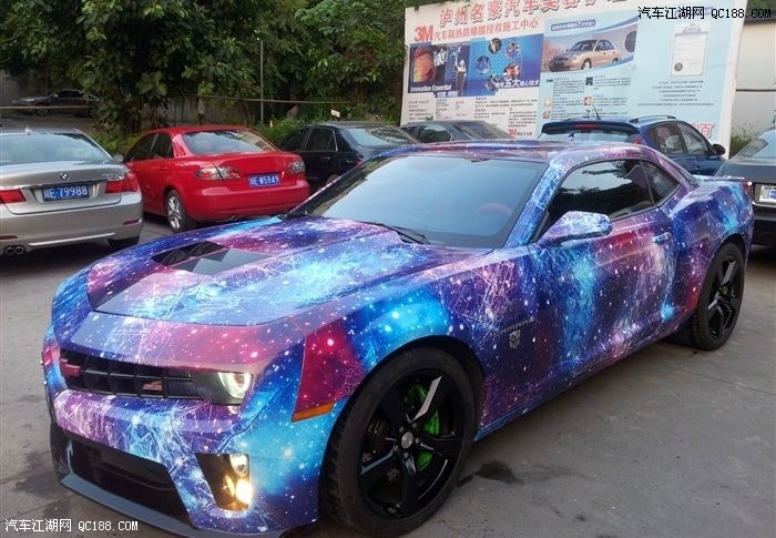 【图】天马行空想象 科迈罗Camaro<em>改色</em>星空膜