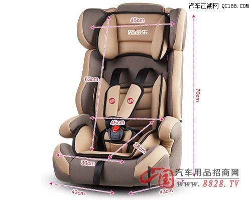 【图】路途路路熊系列琥珀棕汽车儿童安全座椅