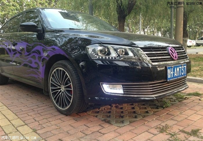 【图】新朗逸1.6L自动风尚贴了亮条、改了TG