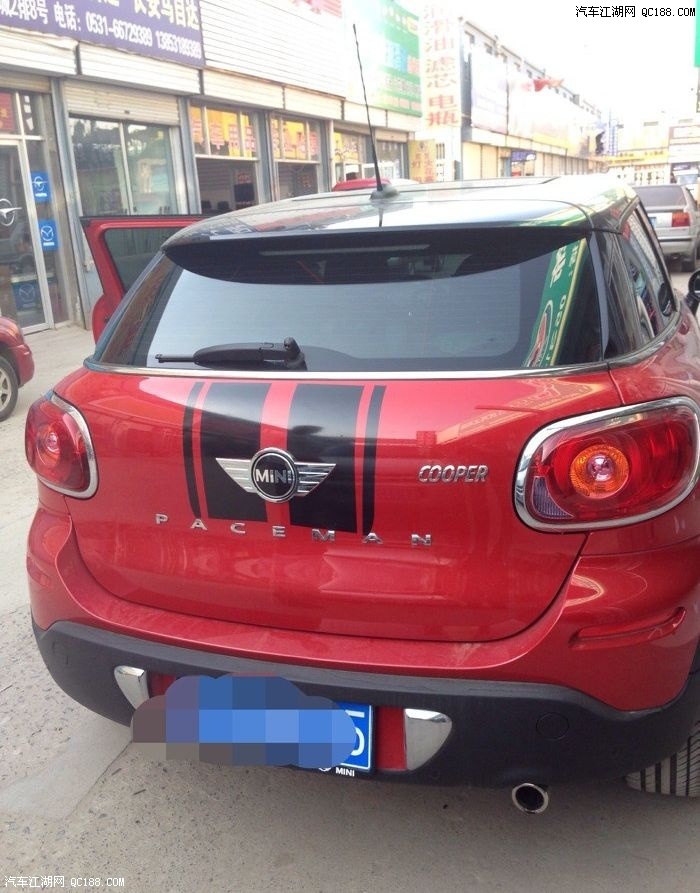 红身黑顶 mini paceman 山东提车拉花