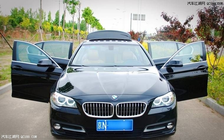最爱宝马5系天使眼 提宝石青宝马520li