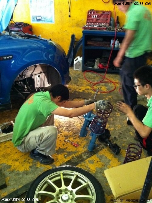 提升动力、稳固性 雨燕改装刹车轮毂避震及底盘拉杆(11)