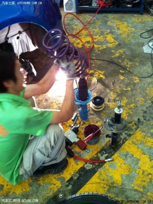 提升动力、稳固性 雨燕改装刹车轮毂避震及底盘拉杆(13)