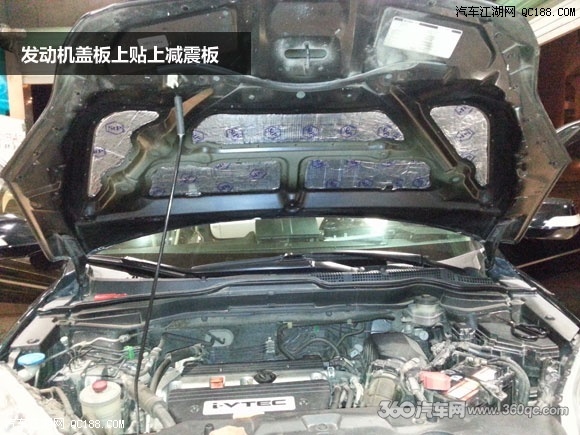 CRV隔音升级效果惊人 深圳龙翔改装CRV全车STP隔音