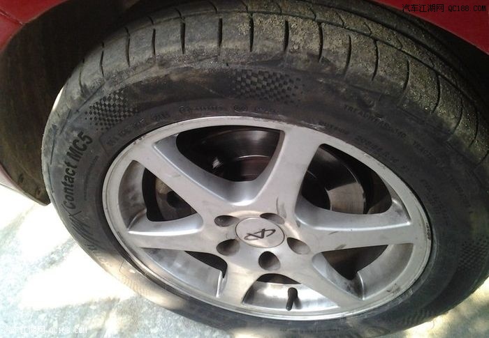 【图】奇瑞A3更换马牌MC5轮胎,用了10克平衡