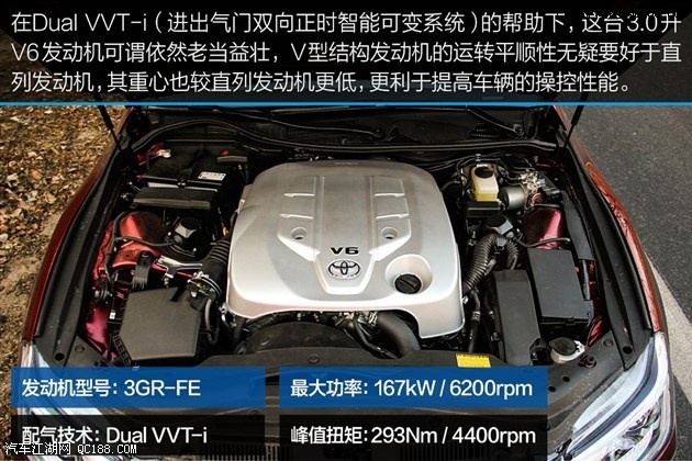 V型6缸发动机与后驱的组合 测锐志3.0V