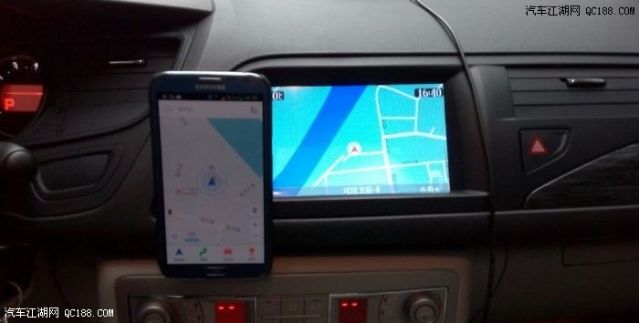 【图】雪铁龙c5,也发一个手机导航支架安装作