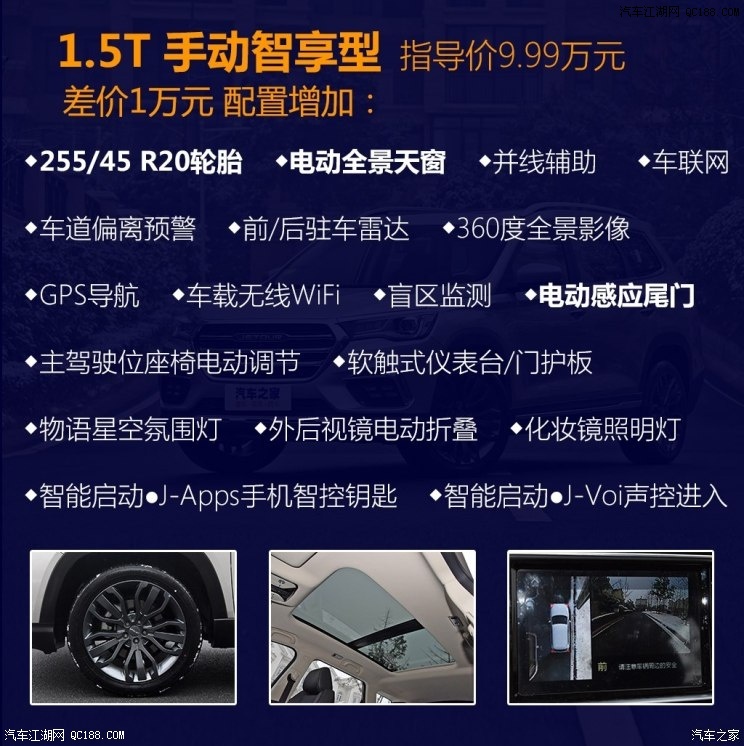 推荐1.5T 8AT智享型 捷途X90全系导购