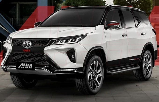 丰田新款fortuner trd版本设计图曝光