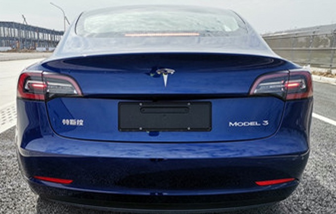 特斯拉model3部分参数曝光换搭新电池