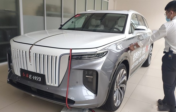 红旗旗舰纯电suv e-hs9顶配4座版到店_汽车江湖