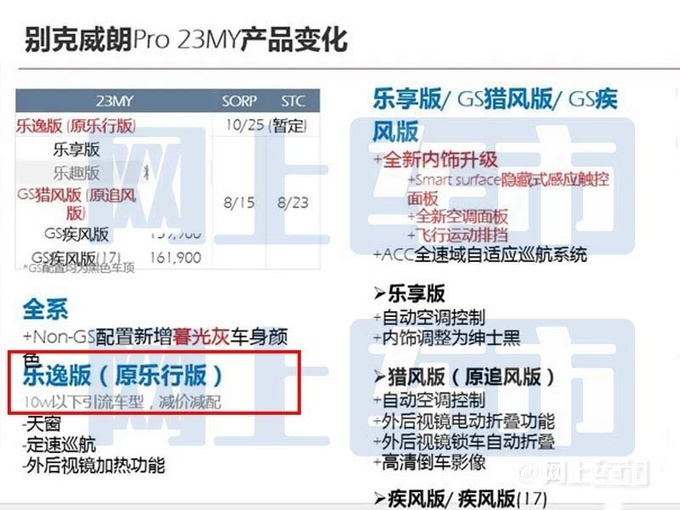 别克威朗Pro GS内饰实拍 有望10月上市