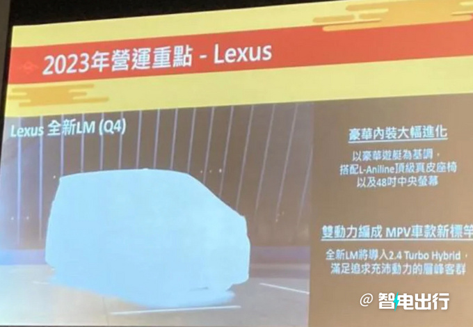 雷克萨斯全新一代LM 计划第四季度推出