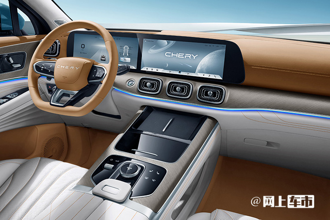 奇瑞全新旗舰SUV——瑞虎9内饰官图发布