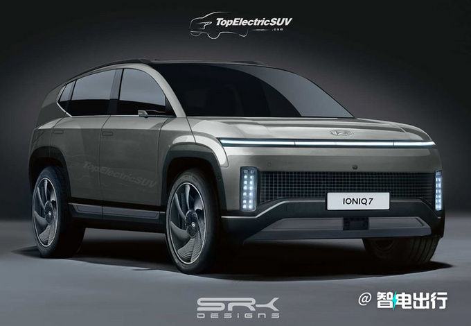 现代全新款Ioniq 7车型外观渲染图曝光