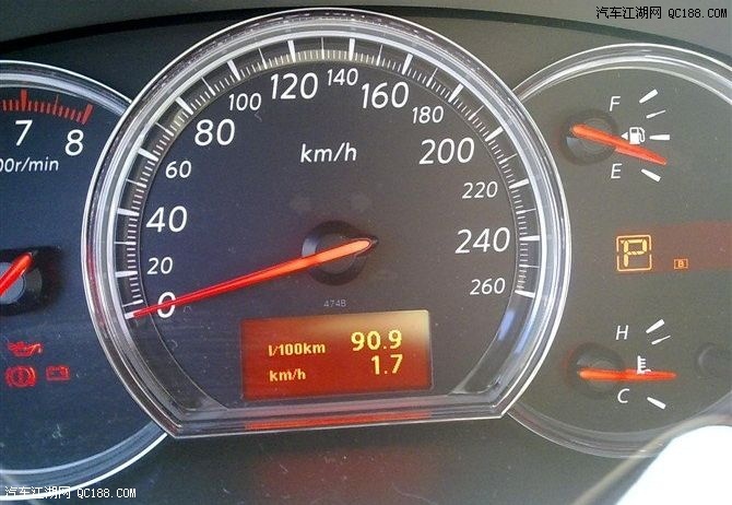 月光银新天籁新车油耗作业