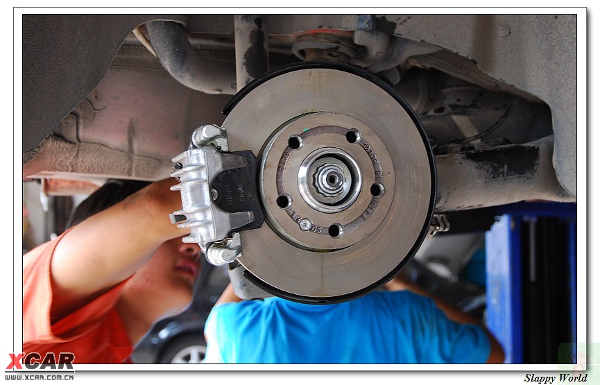 polo sporty后轮鼓刹改碟刹图文作业