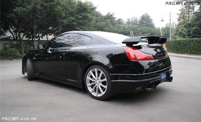 专属打造 英菲尼迪g37s coupe加装尾翼