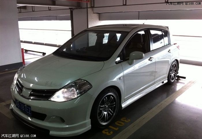 其实很"够用" 骐达改装轮毂加装包围