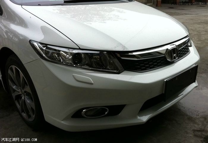 白色第九代2.0 type-s本田思域提车图