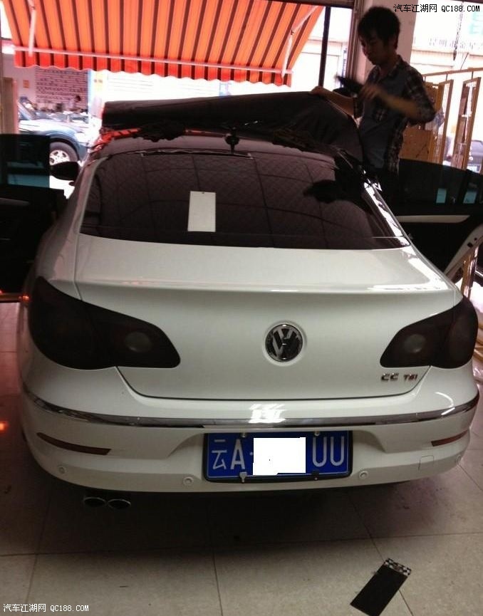 一汽一大众cc的尾灯作业啦!上图附i全过程!