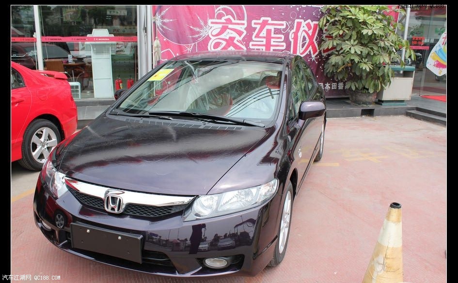 内外都给力的一比 水晶紫思域团购提车