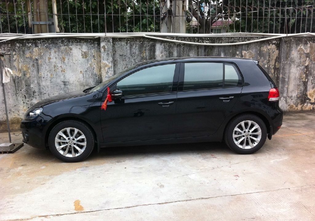 黑外黑内甚是炫酷 高尔夫6 1.4提车晒图