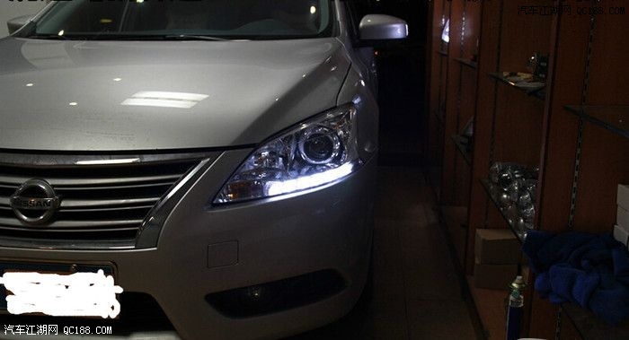 统一配上led 新款轩逸装全面换装灯光