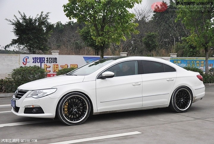 19寸不锈钢包边轮毂 大众cc改装版图片发布