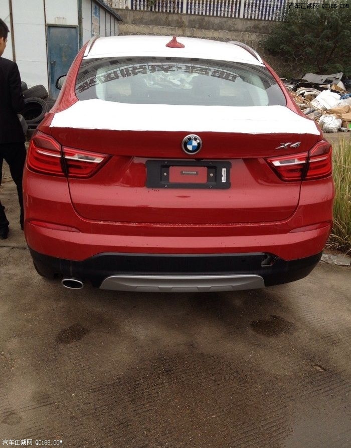 红色宝马x4十二月要提车了.