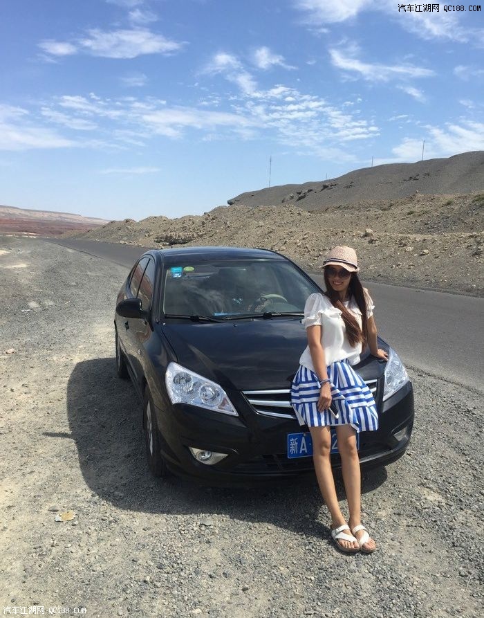 悦动黑色二手老婆当车模,附图.