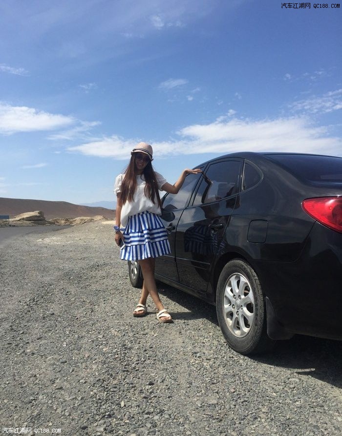 悦动黑色二手老婆当车模,附图.