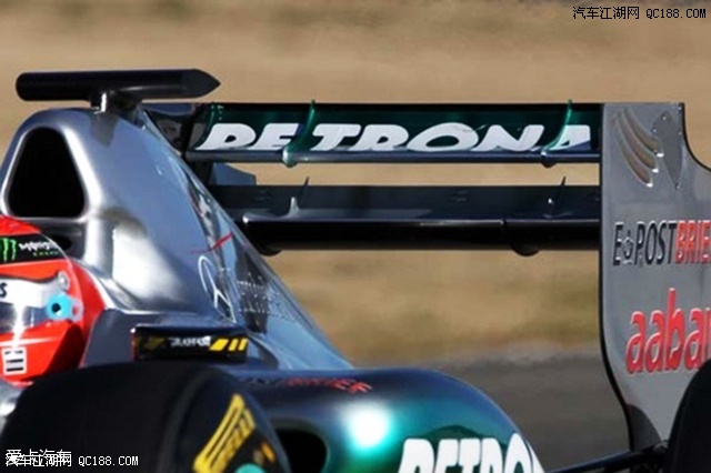 drs开启时,翼片张开.