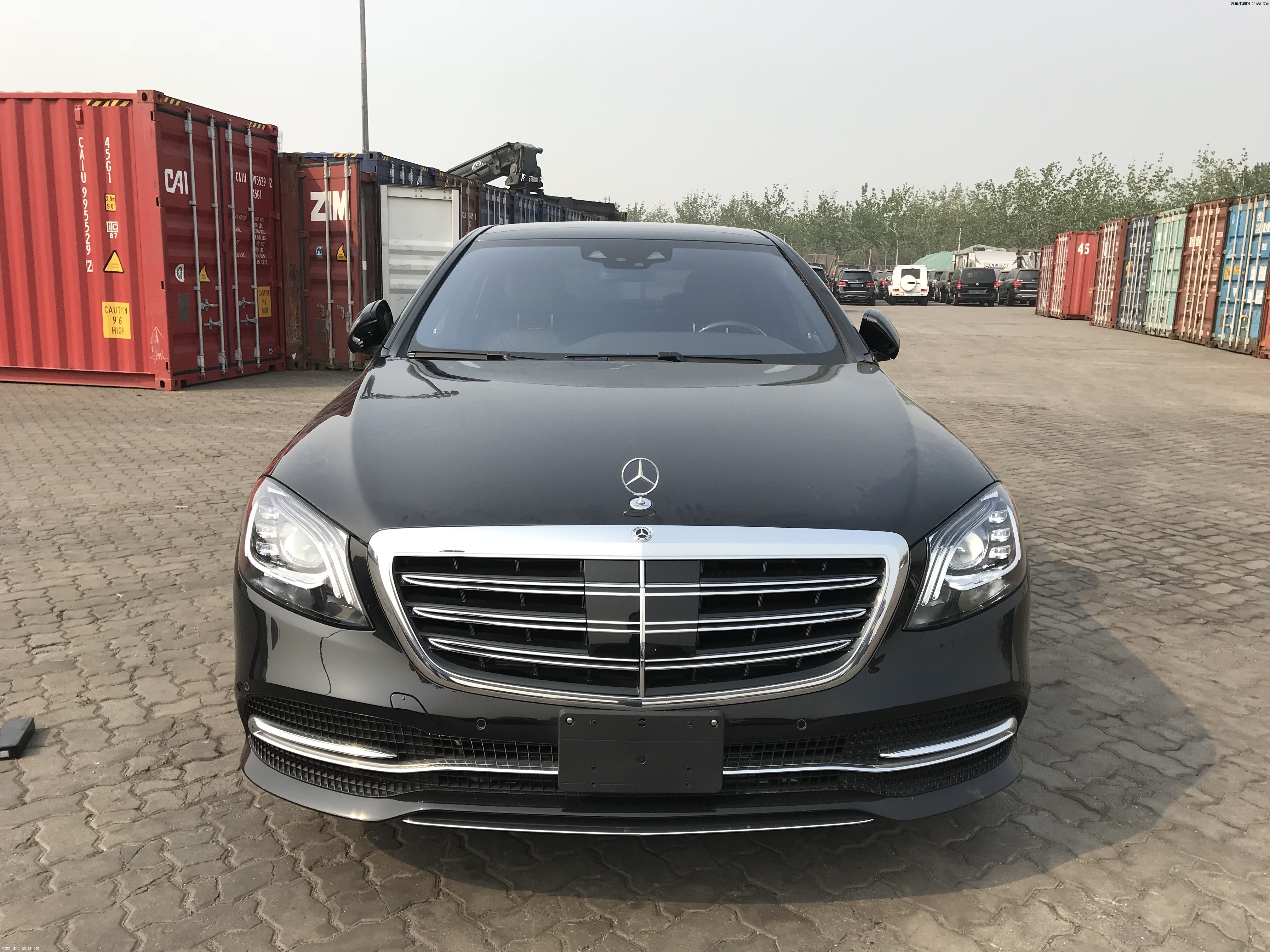 18款进口车加版奔驰s560加长版到店实拍