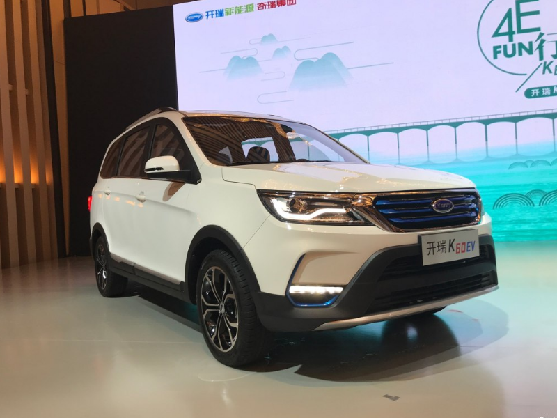 10万级7座纯电suv新成员 开瑞k60ev上市