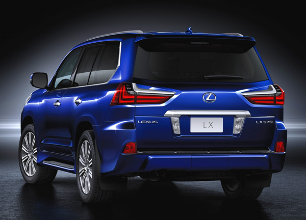 19款加版雷克萨斯lx570 蓝色越野实拍