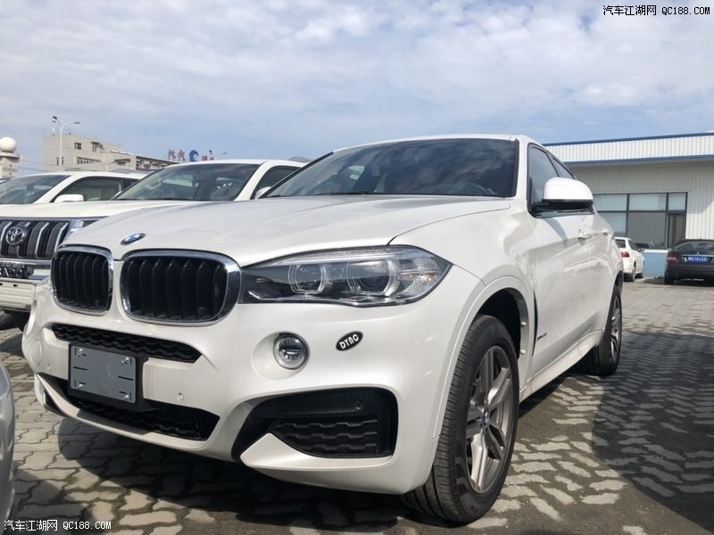 19款宝马x6中东版白色现车配置解析评测