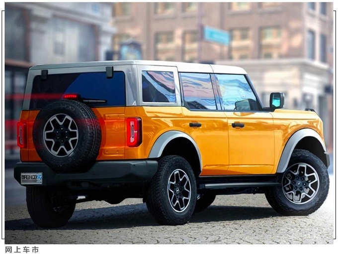 福特全新bronco渲染图 单色和双色可选