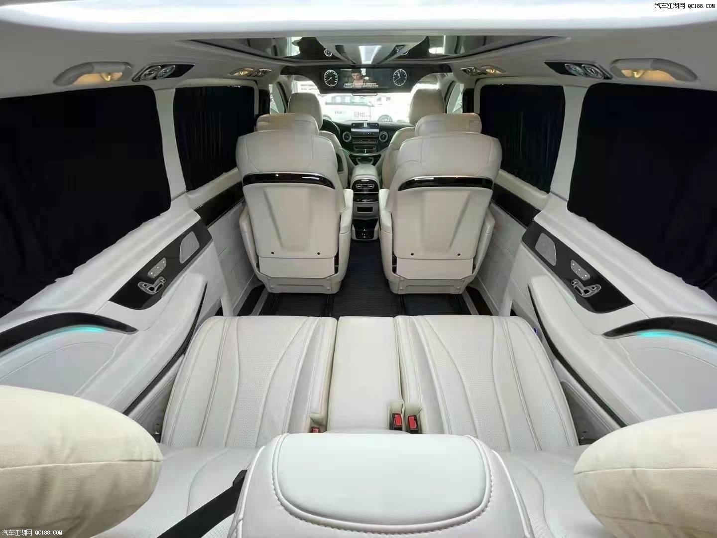 新奔驰v260商务车内饰升级现车实拍图解